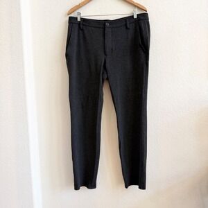 Kit and Ace Charcoal Gray Tapered Stretch Trousers Size 36 Mens Business Casual